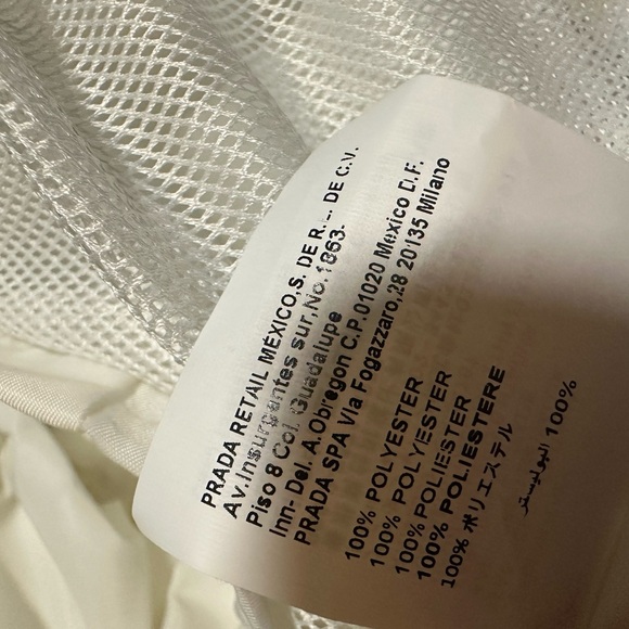 Prada Short Sleeve Hooded Anorak in white size L - Picture 12 of 15